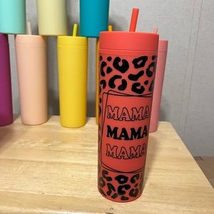 Coral 16oz. Skinny tumbler